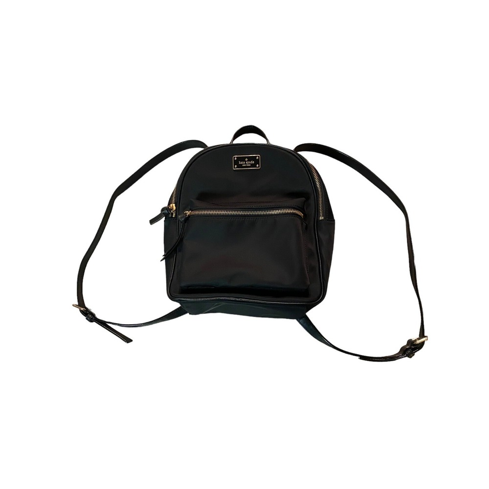 Kate Spade New York Wilson Road Small Bradley Nylon Leather Backpack EUC